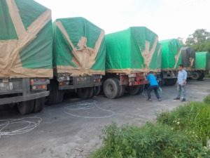 khử trùng xe tải ở Bắc Ninh